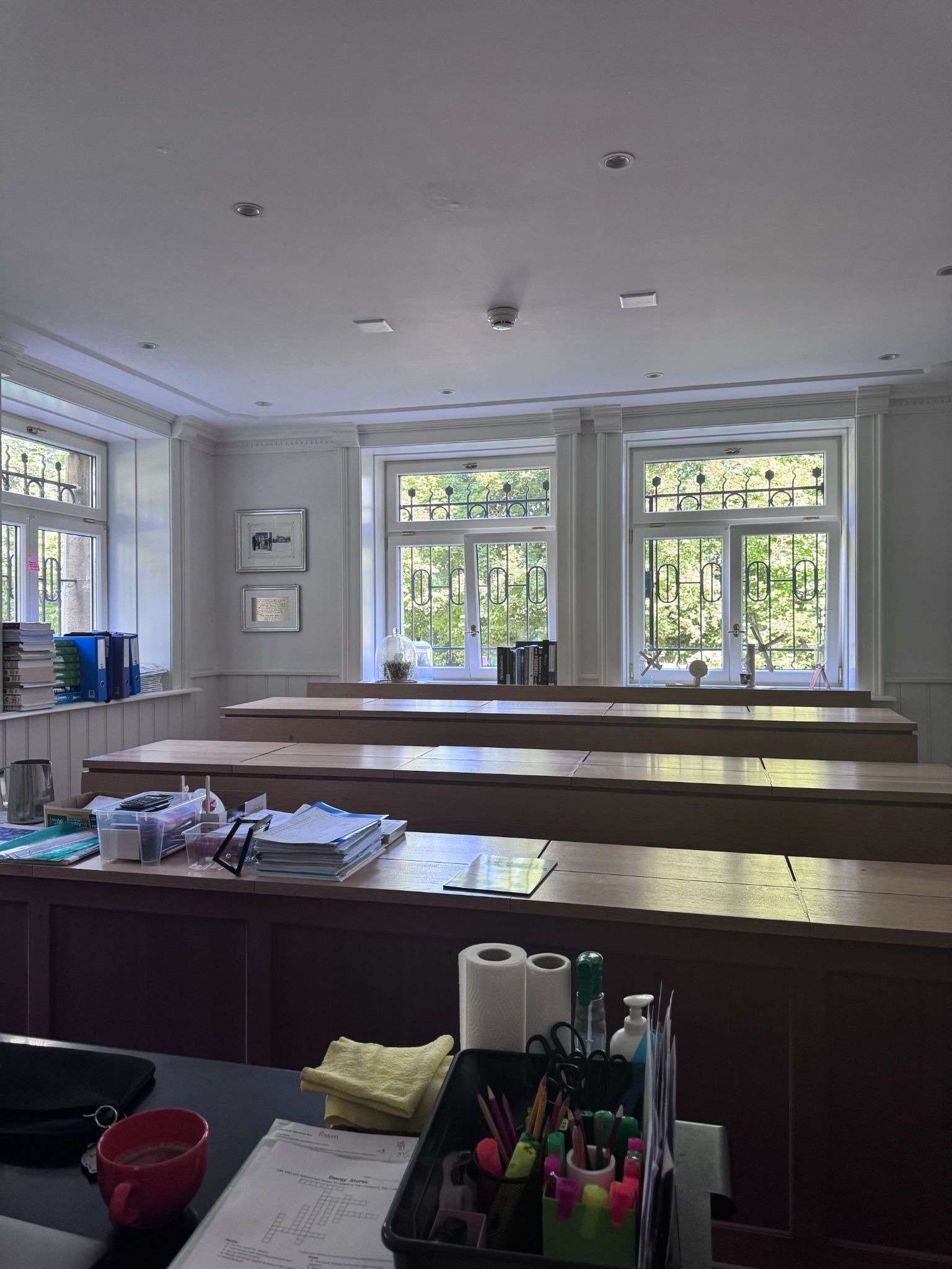 Science classroom at swiss boarding school Institut auf dem Rosenberg; RNG International Educational Consultants, Denver CO
